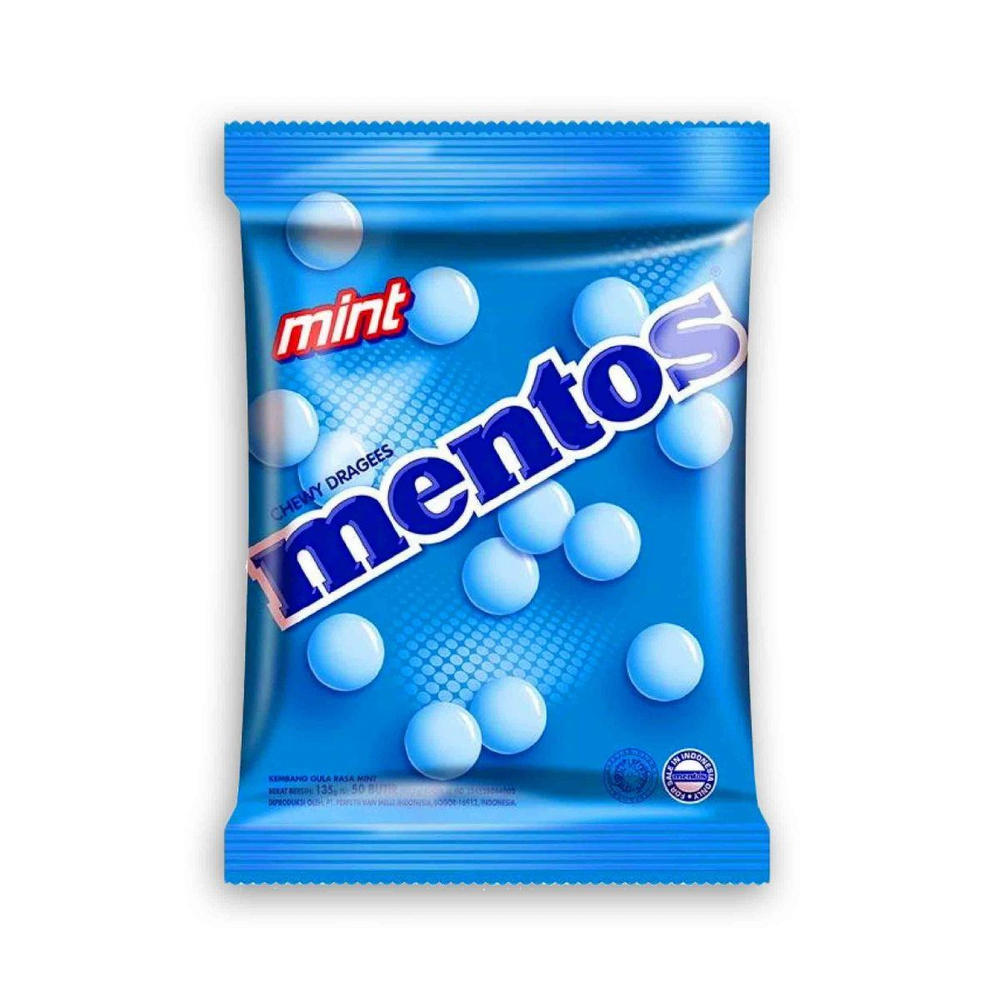 Драже жевательные Mentos Mint / Ментос мята 135 гр #1