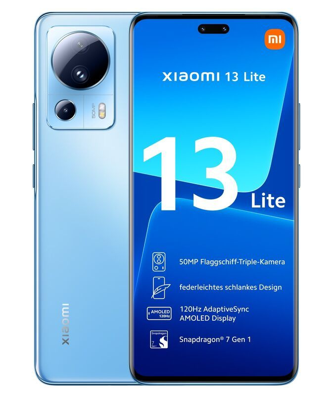 Xiaomi Смартфон Mi 13 Lite 8/256 ГБ, синий #1