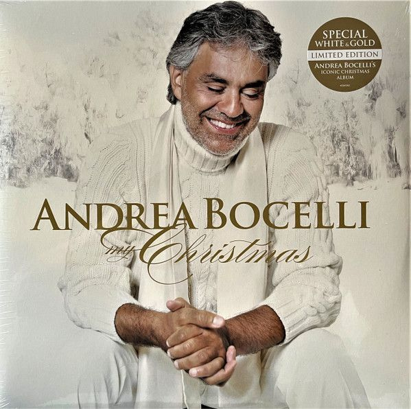 Andrea Bocelli. My Christmas (EU, Decca, 00602445609628, Limited Edition, White & Gold, 2022, SS) 2 LP #1