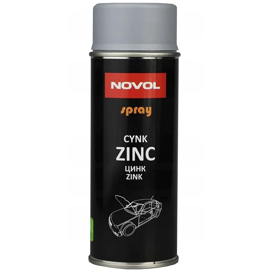 Защитный состав Novol ZINC цинковая грунтовка, сварочный грунт, цвет серебро, аэрозоль 500 мл., 90407 #1