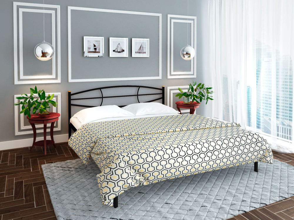 Металлическая двуспальная кровать Catherine размер 180х200 см  #1