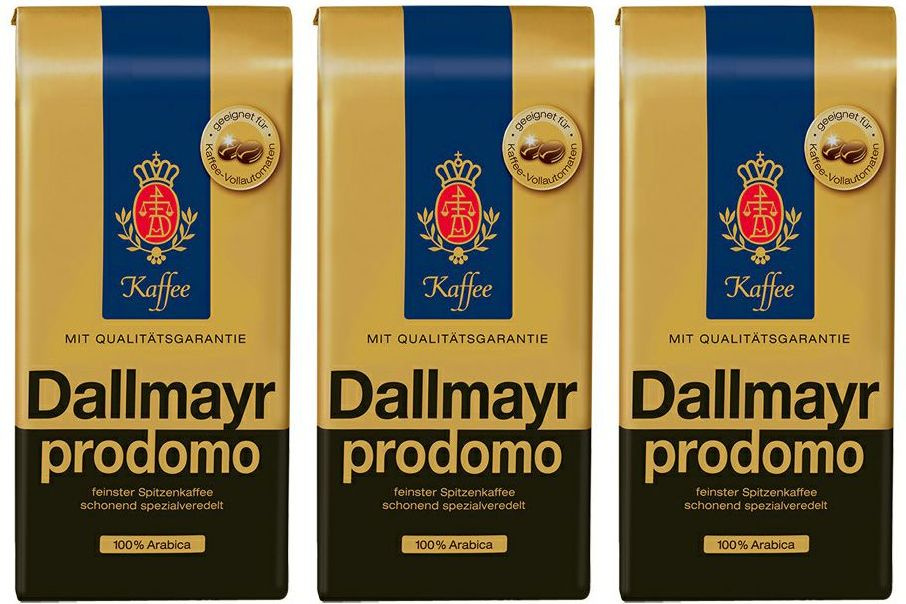 Кофе Dallmayr Prodomo в зернах, комплект: 3 упаковки по 500 г #1