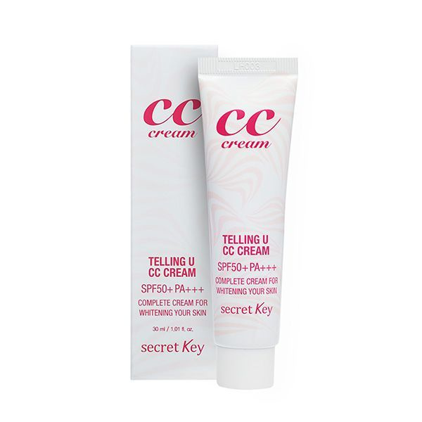 Secret Key TELLING U CC CREAM SPF50+ PA+++ СС крем для лица осветляющий 30мл  #1