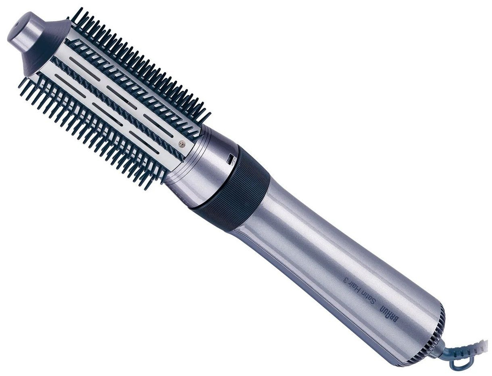 Braun Фен-щетка для волос AS330 400 Вт, скоростей 1, кол-во насадок 3, черный, серебристый  #1