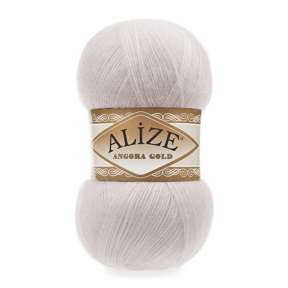 Пряжа Alize Angora Gold (168) Цвет - Белая зима #1