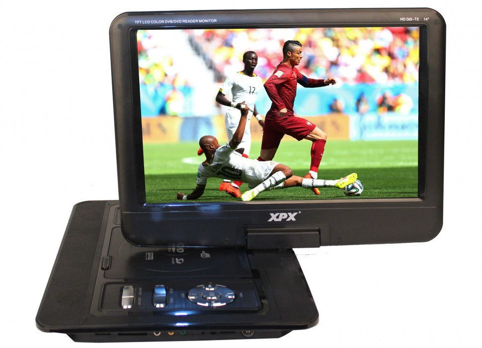 Портативный ДВД плеер XPX EA-1047 10,8'' с аккумулятором #1