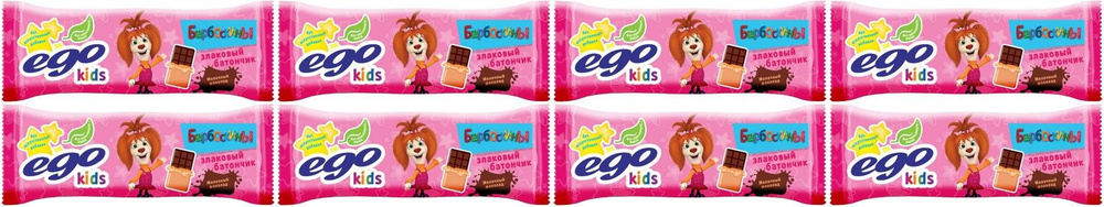 Батончик EGO kids злаковый молочный шоколад, комплект: 8 упаковок по 25 г  #1