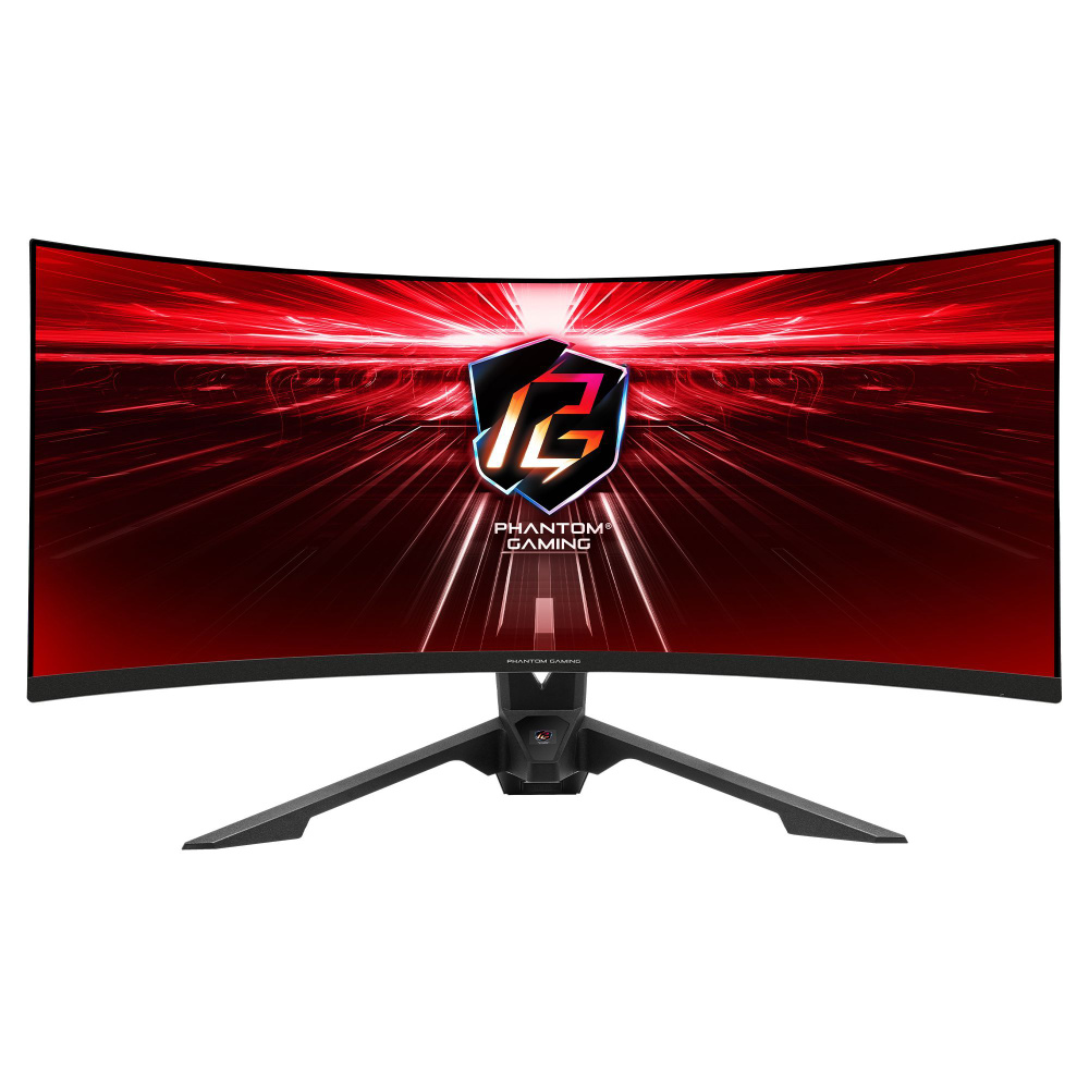 ASRock 34" Монитор Phantom Gaming PG34WQ15R3A, VA, 165Гц, 3440x1440_341020 озон, черный  #1