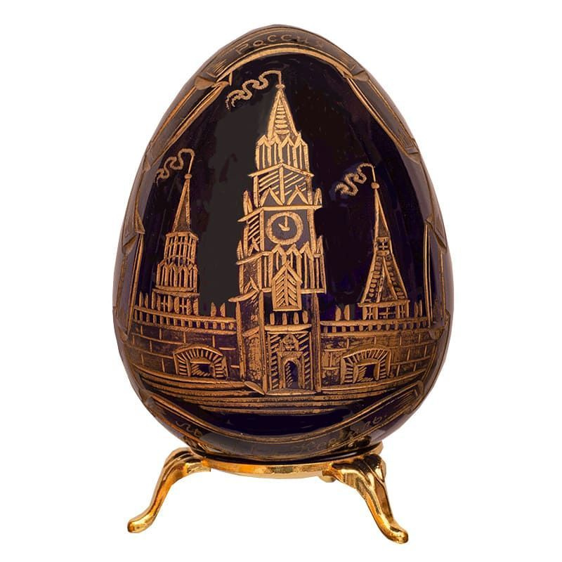 Пасхальное яйцо на подставке Москва 9 см #1