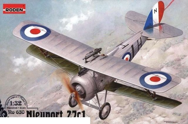 Сборная модель Roden Rod630 Самолёт Nieuport 27в #1