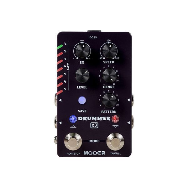 MOOER Drummer X2 Professional Stereo Multi Drum Machine с функцией заполнения, функцией Tap Tempo, программным #1