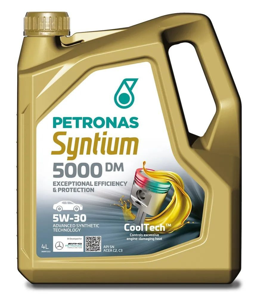 PETRONAS SYNTIUM 5000 DM 5W-30 Масло моторное, Синтетическое, 4 л #1