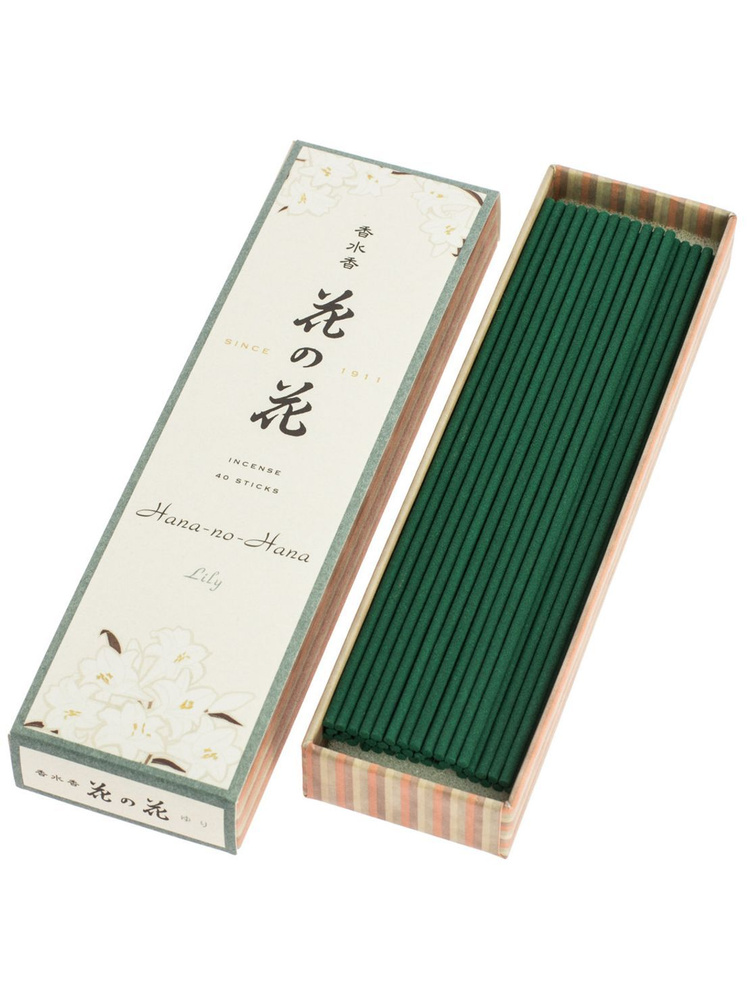 Японские благовония Hana-no-Hana Lily палочки ароматические Nippon Kodo, 40 шт.  #1