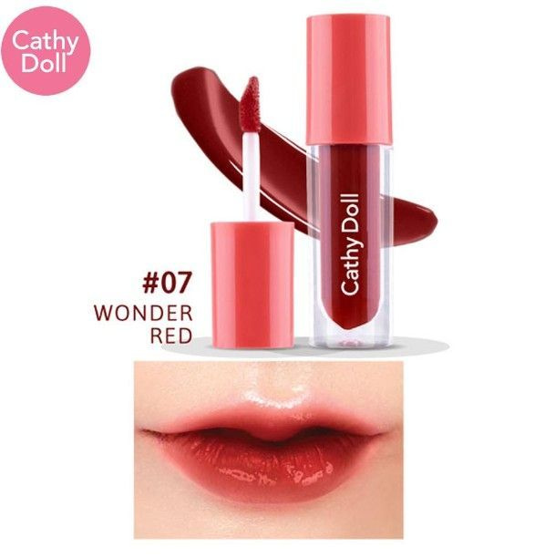 Cathy Doll Гелевый тинт для губ, 2,4 г #07 Чудесный красный #1