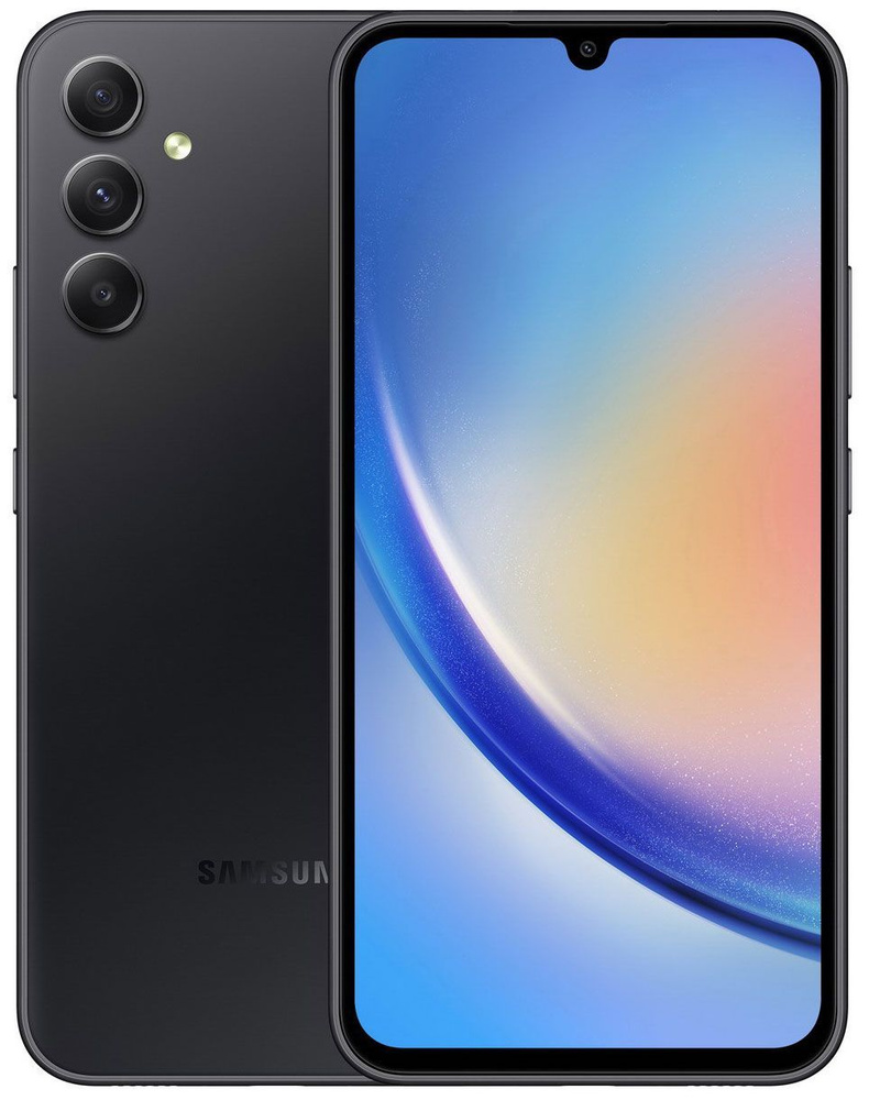 Samsung Смартфон Galaxy A34 256Gb 8Gb графит SM-A346E 8/256 ГБ, темно-серый  #1