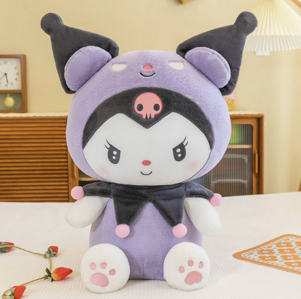 Большая Мягкая игрушка Куроми Kuromi аниме синноморолл моя мелодия 60 ...