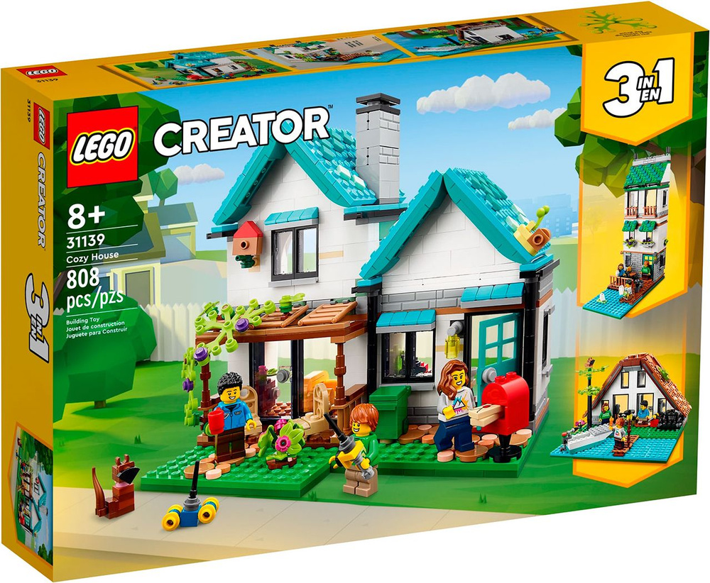 Конструктор LEGO CREATOR 3-in-1 Уютный дом, 808 деталей, 8+, 31139