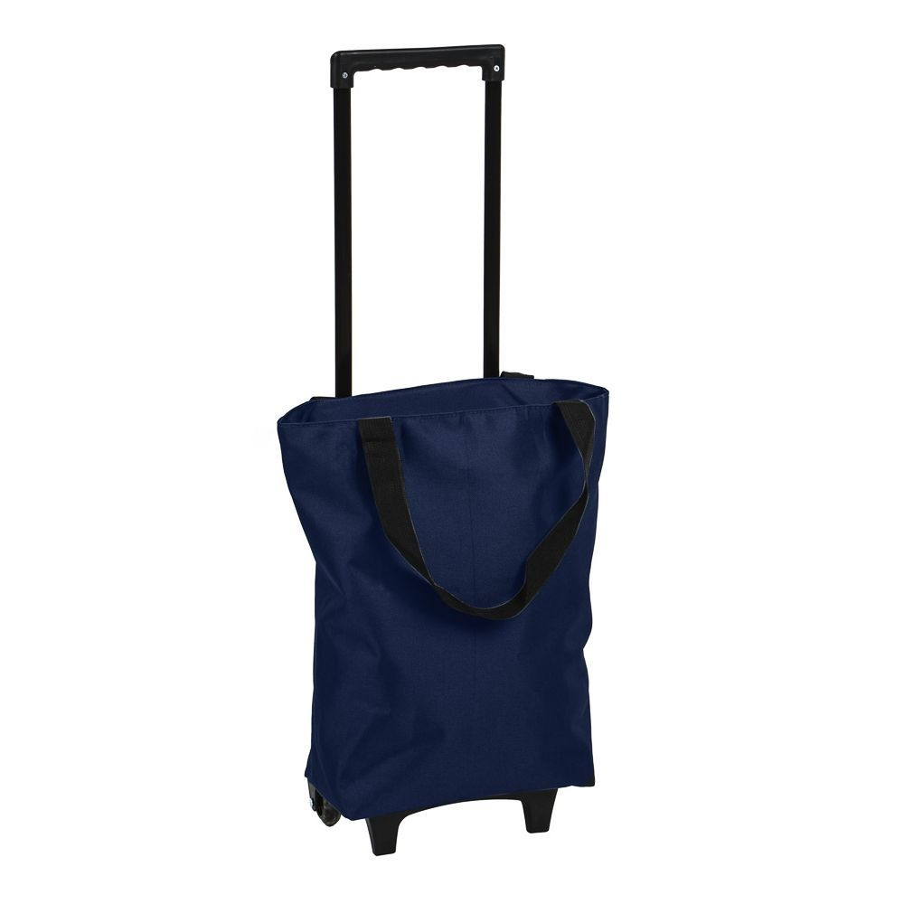 Тележка + сумка синяя, с выдвижной ручкой, 84х26х18см, Vetta ткань оксфорд 600D, колеса ПУ, тележка-сумка #1