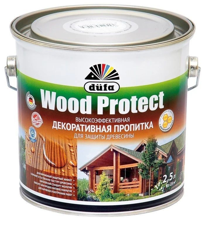 Dufa  Пропитка WOOD PROTECT дуб  2,5л #1