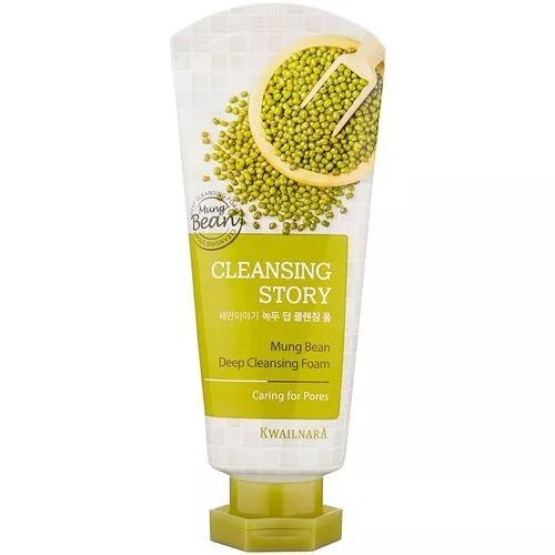 WELCOS Пенка для умывания с бобами мунг Cleansing Story Foam Cleansing Mung beans, 120г  #1