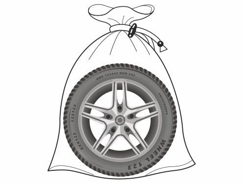 Мешки для колес авто COMFORT ADDRESS до R20 4 шт. / Чехлы для хранения колес автомобиля / Чехлы колесные #1