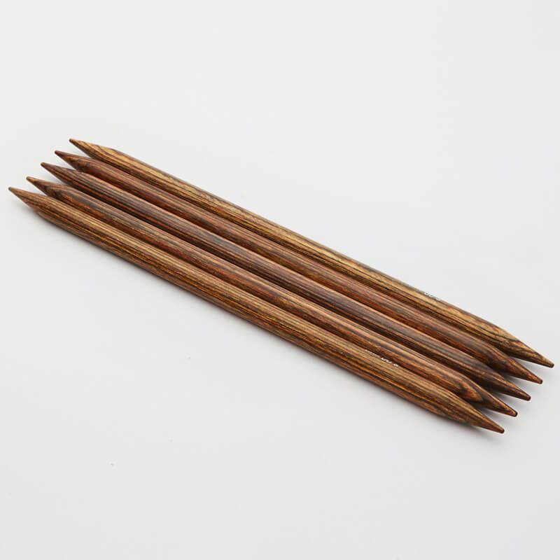 Спицы для вязания деревянные носочные 2,5 мм 20 см 5 шт Ginger KnitPro (31021)  #1
