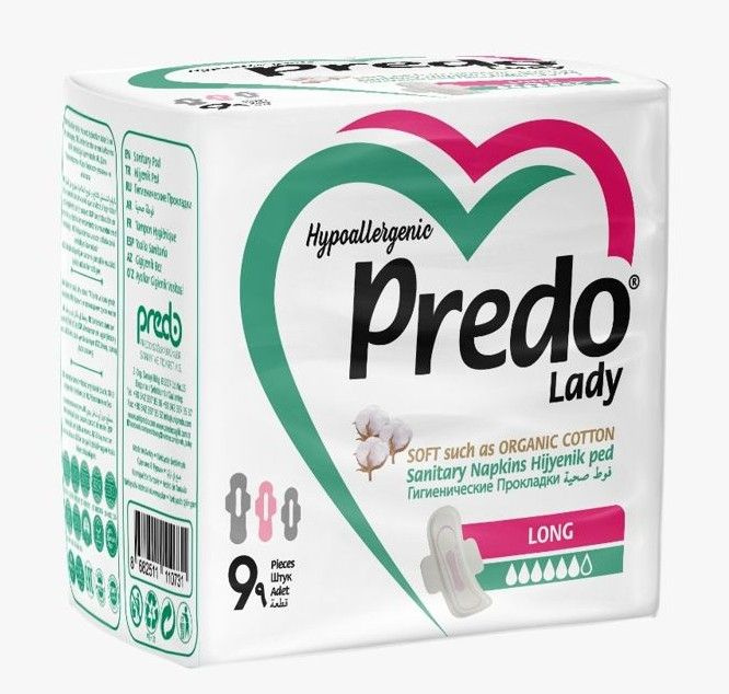 Прокладки женские гигиенические Predo Lady LONG 9 шт/уп SN-102 #1