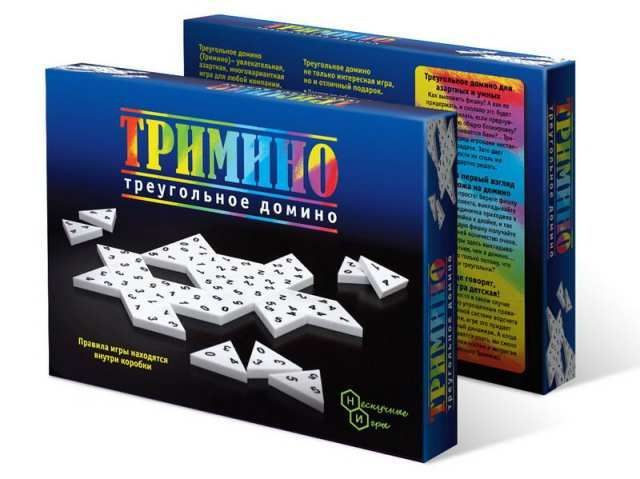 Игра настольная "Тримино" треугольное домино #1