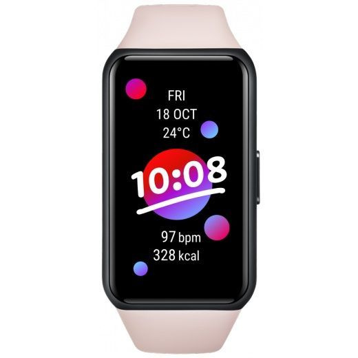 Фитнес-браслет HONOR Band 6 (розовый ремешок) русский язык #1