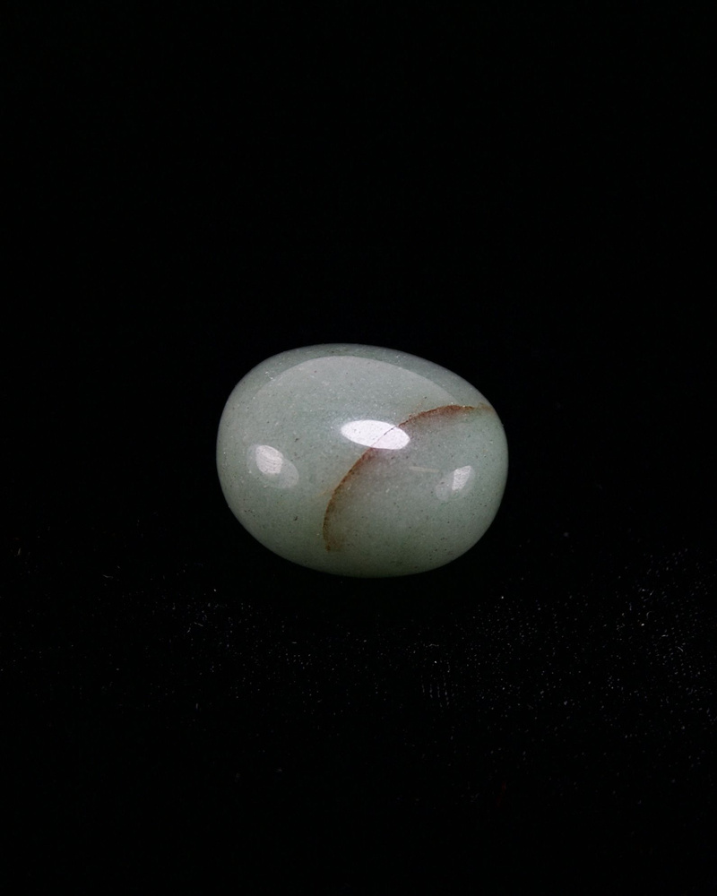 Нефрит - 2.5-3 см, натуральный камень, галтовка, 1 шт - для декора, поделок, бижутерии  #1