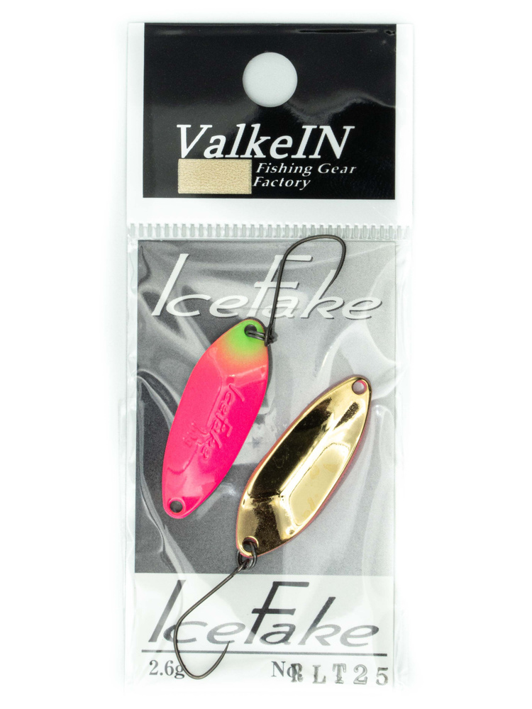 Блесна VALKEIN ICE FAKE 2.6гр цвет RLT25 Hot Pink #1