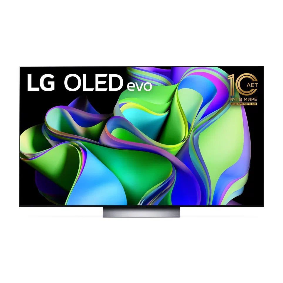 LG Телевизор OLED65C3RLA (OLED65C3RLA.ARUB) 65" 4K UHD, темно-серый, серый металлик  #1