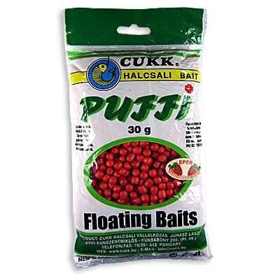 Наживка рыболовная плавающие воздушное тесто CUKK PUFFY клубника 3-6мм  #1