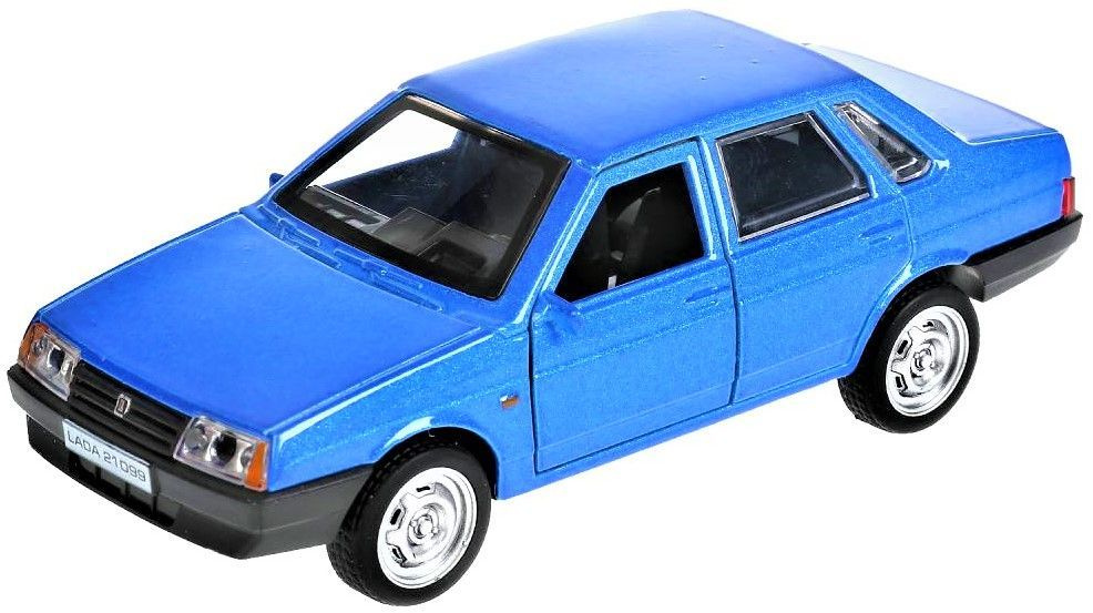 Машина металл ВАЗ-21099 Спутник 12 см синяя #1
