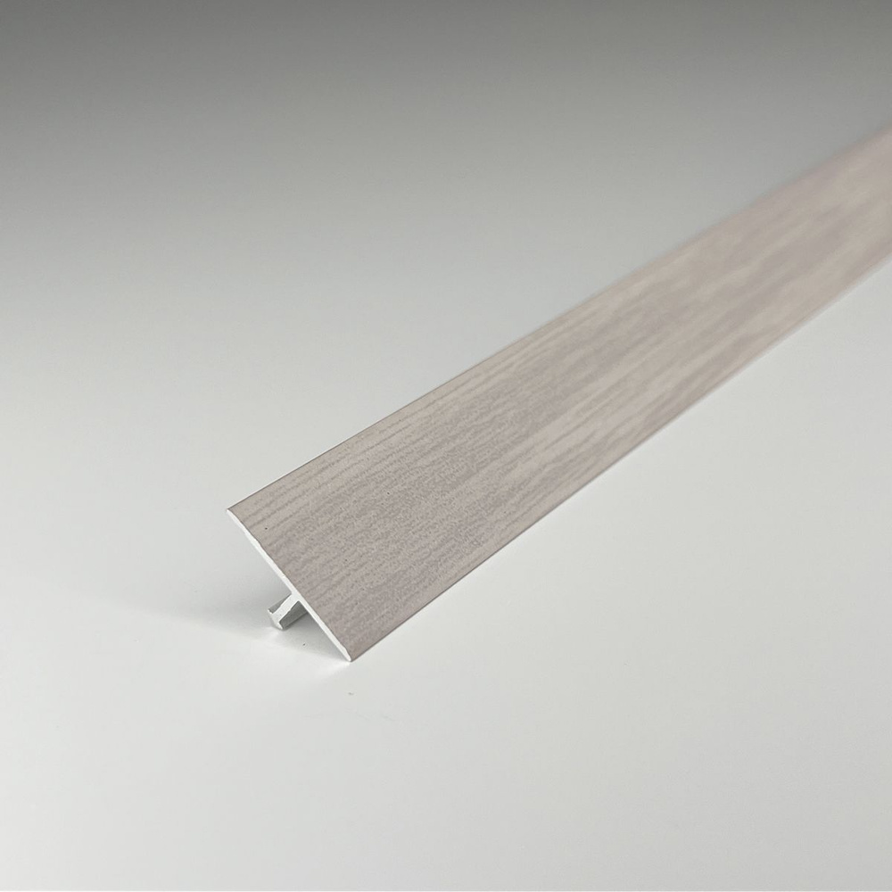 Порожек для напольного покрытия Т-образный разносторонний 23 мм, длина 1,8 м, Русский профиль алюминиевый, #1