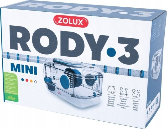 Клетка для грызунов Zolux / Золюкс RODY 3 MINI пластик, металл 33х21х18см / дом для животных / зоотовары #1