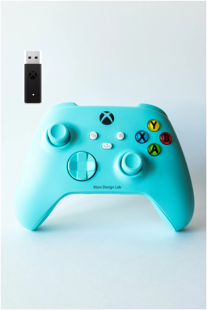 Геймпад Microsoft беспроводной Series S / X / Xbox One S / X Wireless Controller Design Lab голубой (Model: #1