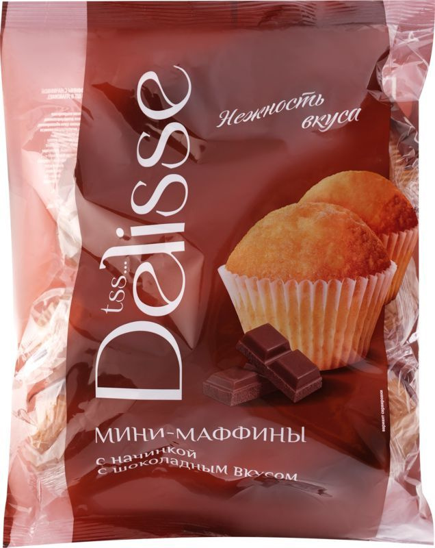 Мини-маффины DELISSE с шоколадным вкусом, 465г #1