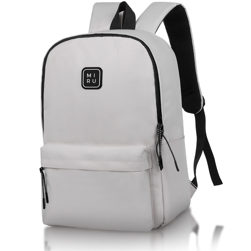 Рюкзак для ноутбука городской мужской - женский - унисекс Miru City 1040 школьный портфель серый - сумка #1