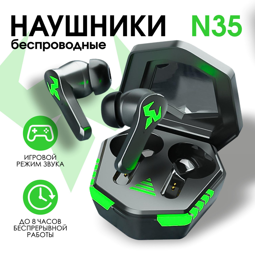 Беспроводные наушники Bluetooth N35 #1