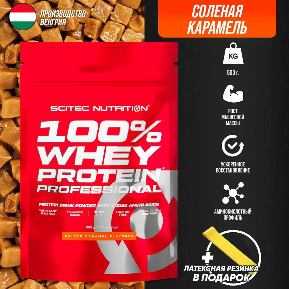 Протеин сывороточный Scitec Nutrition Whey Protein Professional 500 г (Соленая карамель)  #1