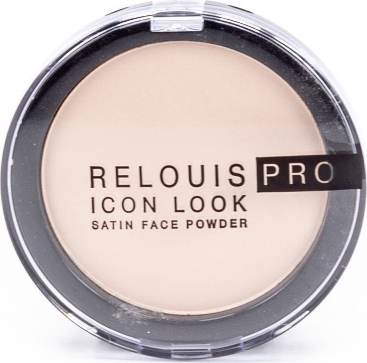 Relouis / Релуи Пудра для лица компактная Pro Icon Look Satin Face Powder тон 00 Светло-бежевый 9г / #1