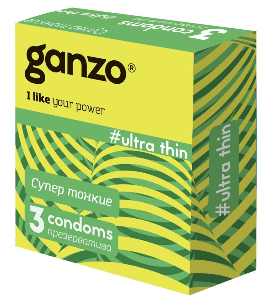 Ультратонкие презервативы Ganzo Ultra thin - 3 шт. #1