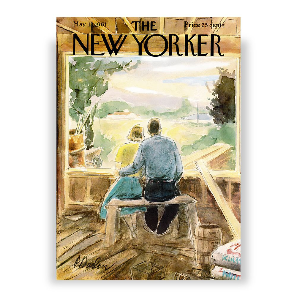 Постер "Постер от Арт-Плакат, обложка The New Yorker (Нью-Йоркер) от 13 марта 1961 года, 21 x 30 см в #1