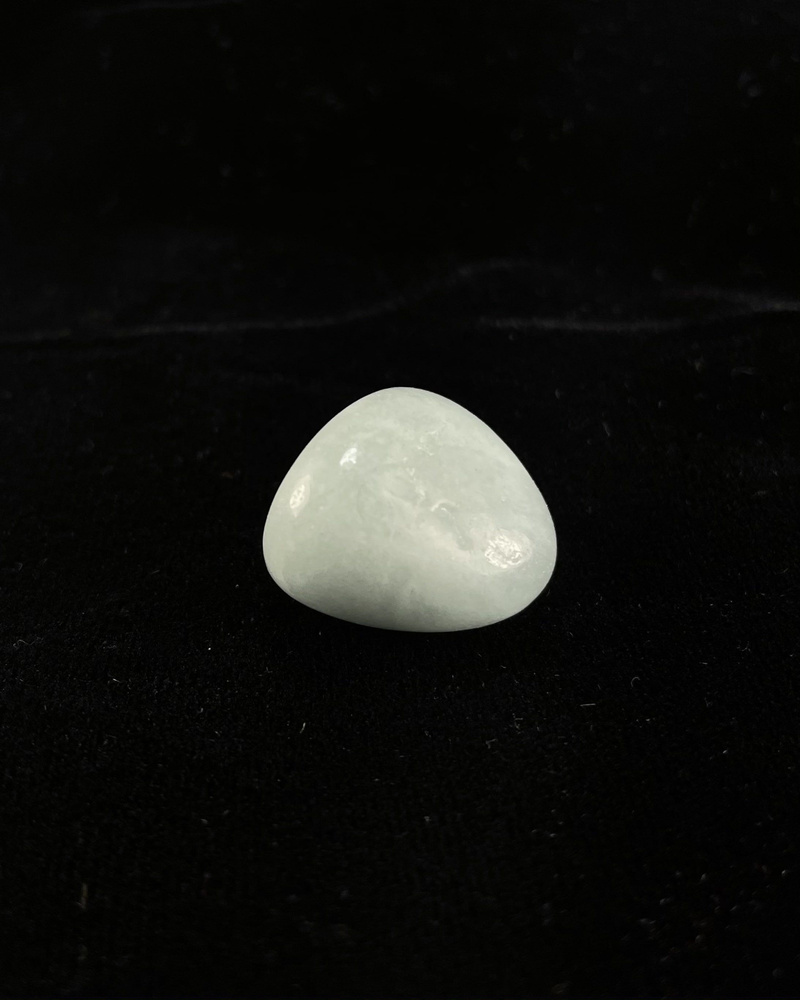 Аквамарин - 2.5-3 см, натуральный камень, галтовка, 1 шт - для декора, поделок, бижутерии  #1