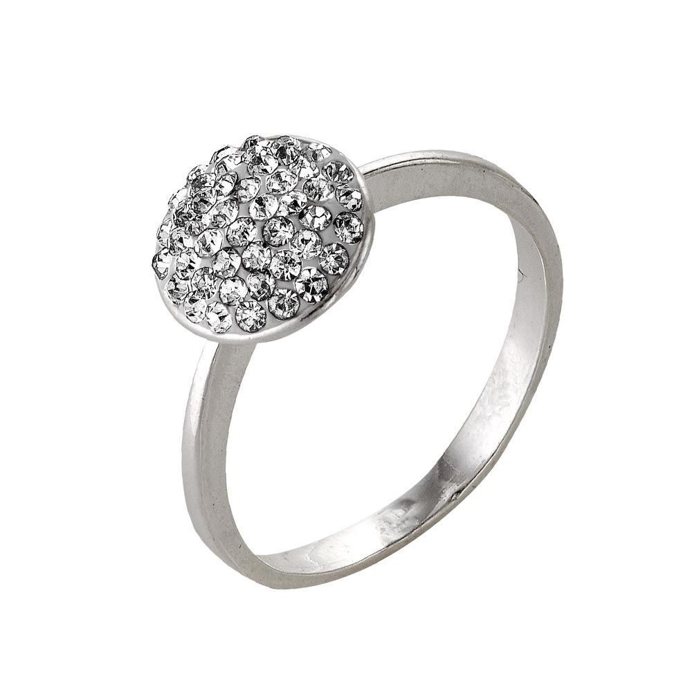 Кольцо "Россыпь бриллиантов", покрытие - серебрение, кристаллы Preciosa, женское, 18  #1