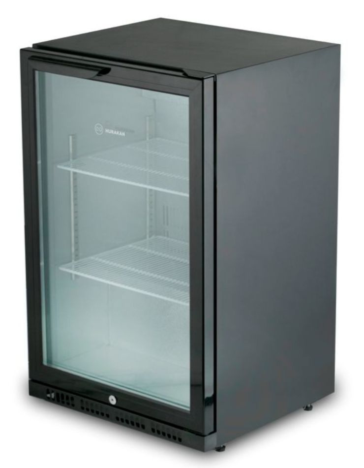 Холодильная витрина HURAKAN HKN-DB125H, барный шкаф, холодильник для напитков, 54 бутылки/банки, 0.16 #1
