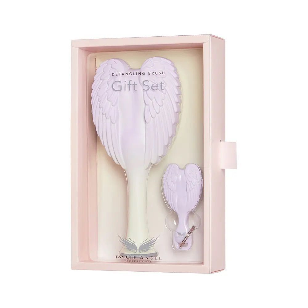 Подарочный набор расчесок для волос TANGLE ANGEL Gift Set - Lilac/Ivory + брелок расческа  #1