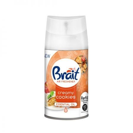 Сменный баллон для освежителя BRAIT "Creamy Cookies" 250мл #1