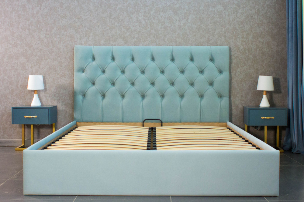 VIERO Кровать Грация мягкое изголовье с размером спального места 160х200 с ортопедическим основанием, #1